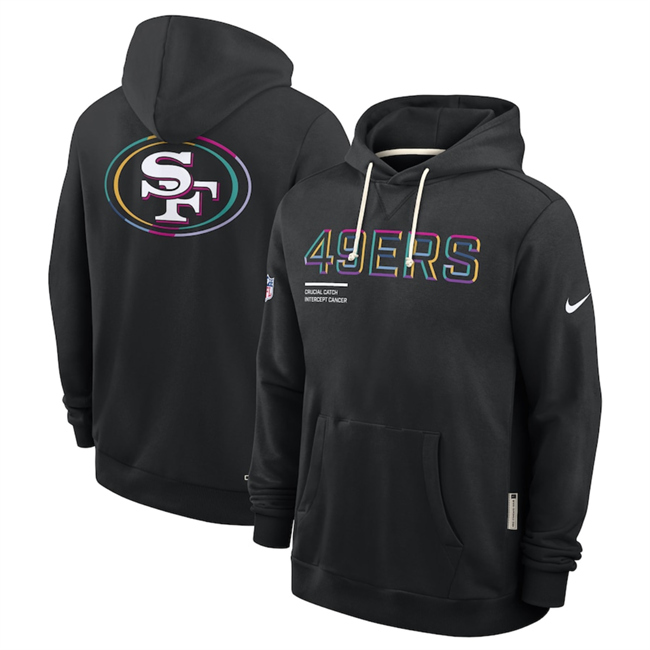 Men's Black San Francisco 49ers 2025 Crucial Catch Club Pullover Hoodie